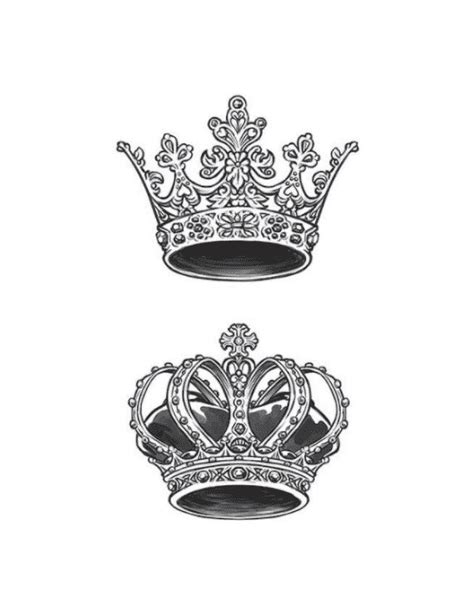King And Queen Crown Tattoo Designs Free Image Download