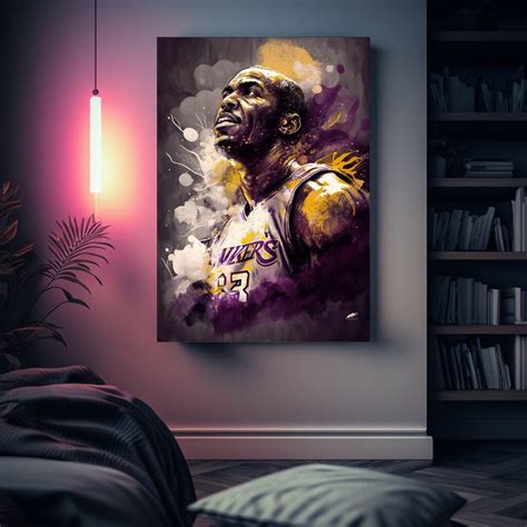 Kobe Bryant Canvas Art Artwork Of The Legendary Basketball Player For Fans And Collectors