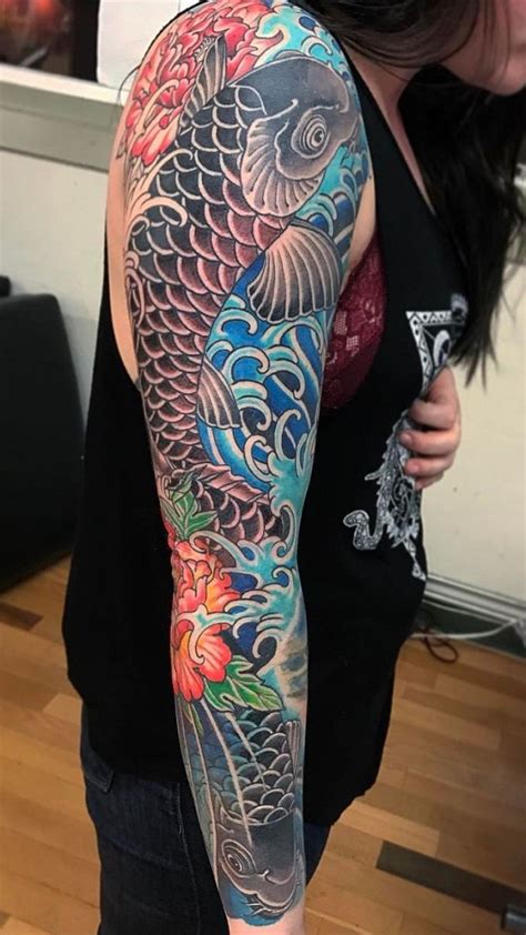 5 Koi Sleeve Tattoo Ideas