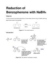 Lab 6 Report Reduction Of Benzophenone With Nabh4 In Chem2120 Studocu