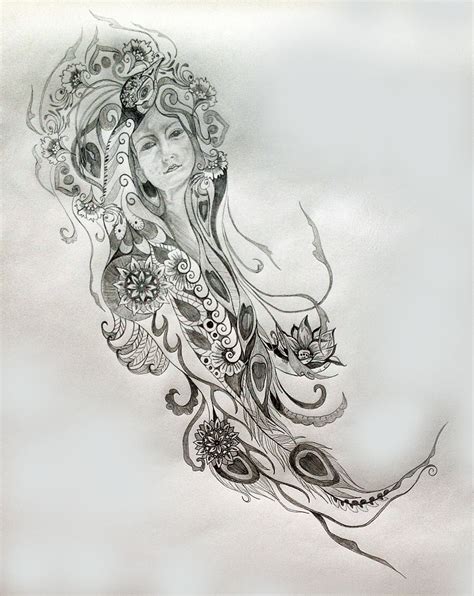 Lady Of Grace Compassion Expansive Renewal Sacred Tattoo Design Blossoms Into Creation Tania Marie