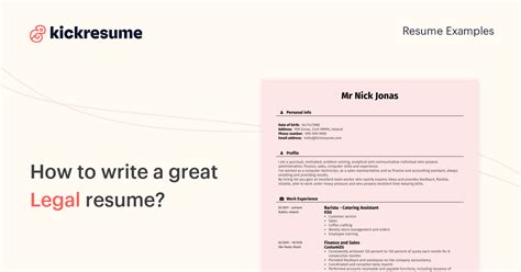 Legal Resume Examples Writing Guide 2026 Kickresume Legal Resume Examples Writing Guide 2026 Kickresume
