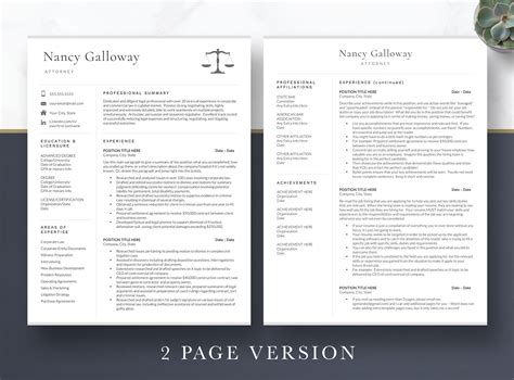 Legal Resume Template Word Legal Cv Pages Lawyer Resume Attorney Resume Premade Resume Template Professional Legal Resume Etsy