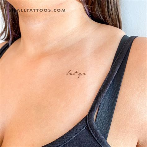 Let Go Temporary Tattoo Set Of 3 Free Shipping On 13