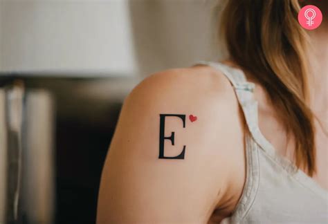 5 Ways Letter E Tattoo