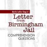 Letter From Birmingham Jail Comprehension Questions By Carla Mcleod