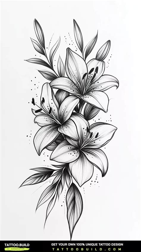 Lily Design Tattoo Ideas