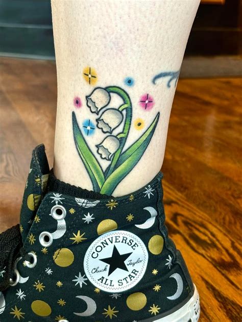 Lily Of The Valley Tattoo Fresh Vs Healed Ig Thealexfarsalla R Animalcrossing