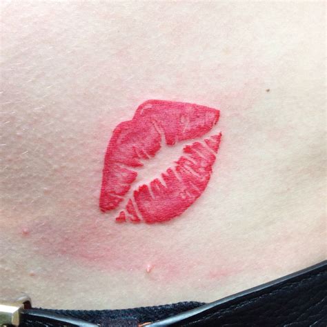 Lips Tattoo By Honart Post 29681 Lip Print Tattoos Lip Tattoos Neck Tattoo For Guys