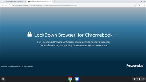 Lockdown Browser Installation Complete Screen