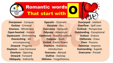 Love Word Start With O At Christopher Doyle Blog