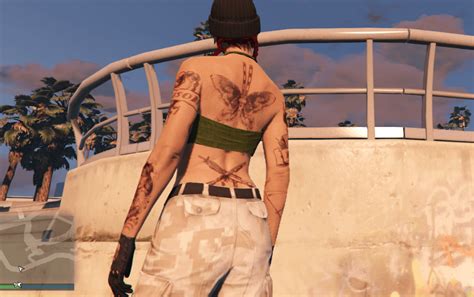 Loving How Cool The Back Looks With This Tattoo Composition R Gtaoutfits