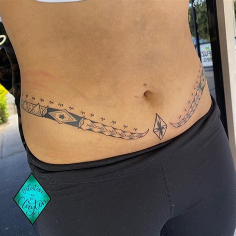 Lower Stomach Tattoo For Lorena This Was Her First Tattoo And A Scar Cover Up Thank You For The Trust I D Lovee To Do More Designs For This Placement