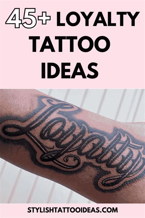 Loyalty Tattoo Ideas Forever