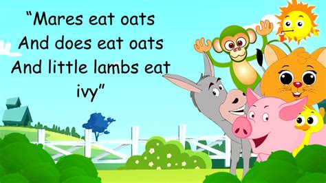 Mairzy Doats Mares Eat Oats Lyrics Gigwise