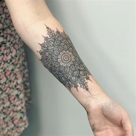 Mandala Tattoo On The Right Inner Forearm Mandala Tattoo On The Right Inner Forearm