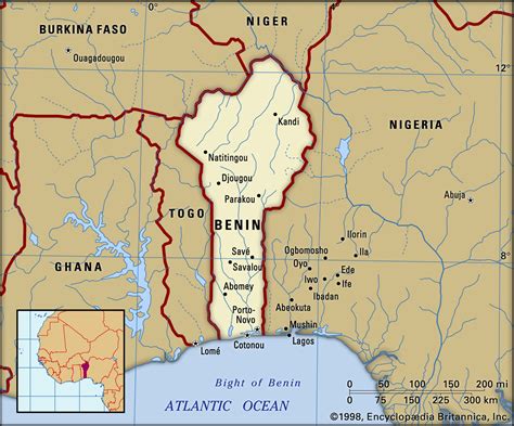 Map Of Benin In Africa