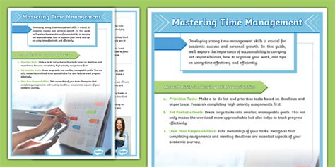 Mastering Time Management A Guide For Grade 9S Mastering Time Management A Guide For Grade 9S