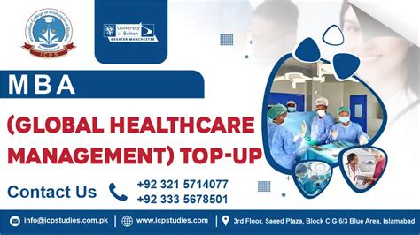 Mba Global Healthcare Management University Of Bolton