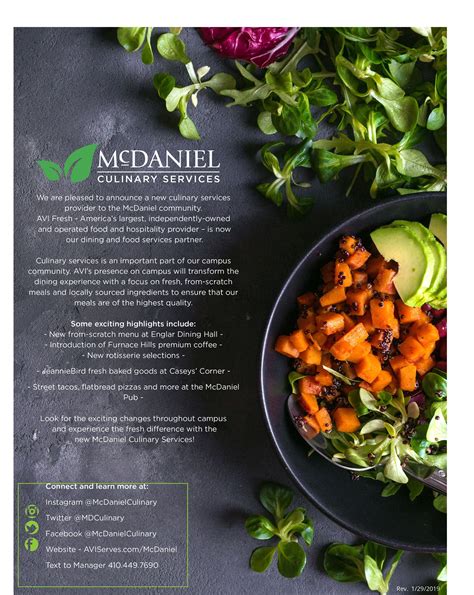 Mcdaniel Culinary Services Mcdaniel Culinary Services Instagram Photos And Videos