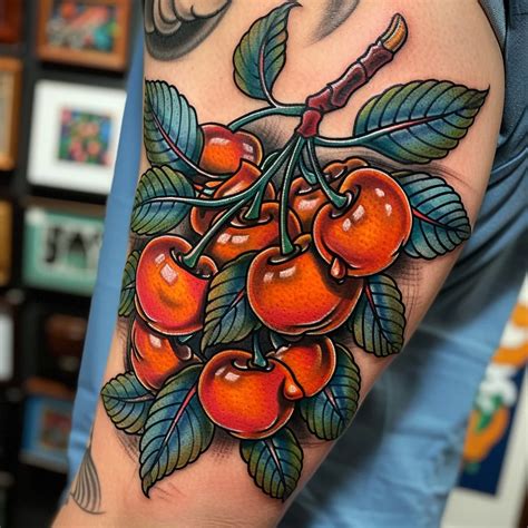 Meaning Of Cherry Tattoo 90 Cherry Tattoo Designs Flash Your Tat Tattoo Design Inspiration