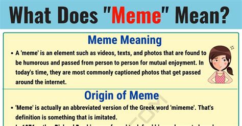 Meme Meaning What Does Amp Quot Meme Amp Quot Mean 7Esl