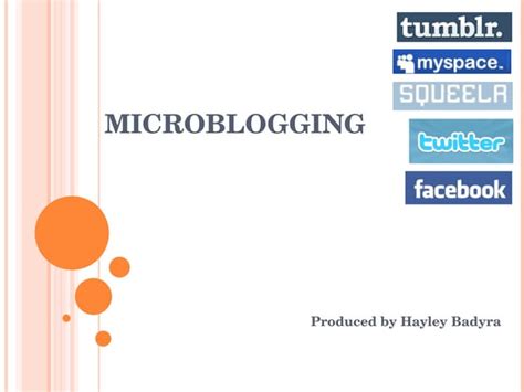 Microblogging Ppt Microblogging Ppt