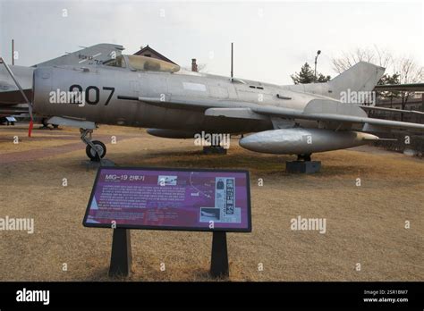 Military Aircraft Gray Mikoyan Gurevich Mig 19 Fighter Jet North Korean Defector Symbol Of
