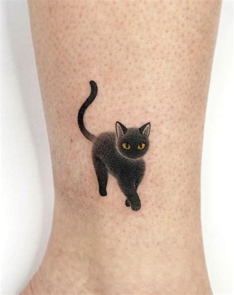 Mini Black Cat Cover Up Tattoo Swipe For Size Comparison Originally Designed And Authorized By Tick Tat Too Thanks Done A Tattoo Place Cute Tattoo Blackcat Cat Bird Coveruptattoo Clover Melbourne