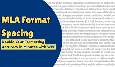 Mla Format Spacing Double Your Formatting Accuracy In Minutes With Wps Mla Format Spacing Double Your Formatting Accuracy In Minutes With Wps