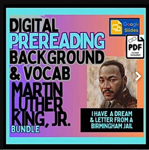 Mlk Lessons Bundle I Have A Dream Birmingham Jail Google Slides