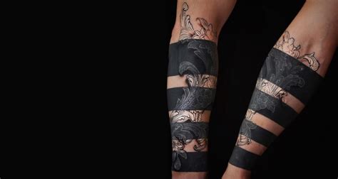 Modern Markings 42 Bold Black White Tattoo Designs Urbanist