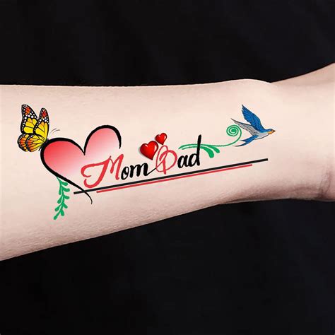 Mom And Dad Temporary Fake Tattoo Sticker Set Of 2 Etsy Denmark Mom And Dad Temporary Fake Tattoo Sticker Set Of 2 Etsy Denmark