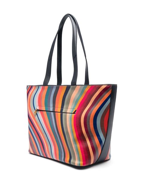Monogram Tote Bag Canvas Paul Smith