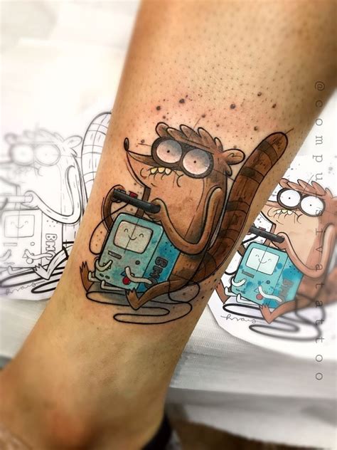 Mordecai And Rigby Tattoos Printable Calendars At A Glance