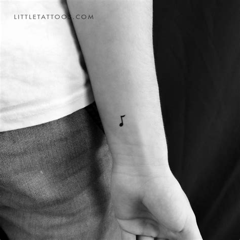 Music Note Temporary Tattoo Set Of 3 Small Tattoos
