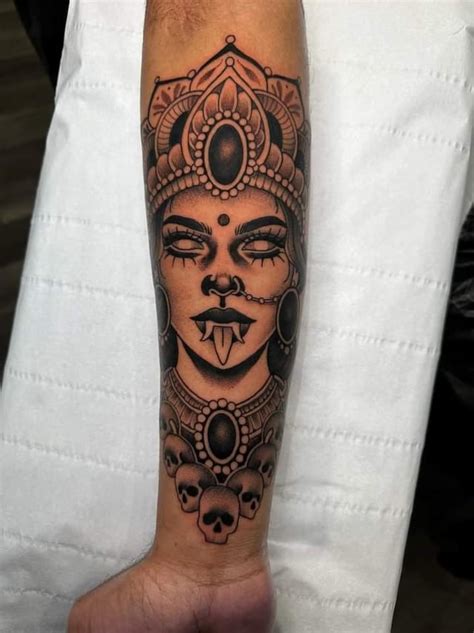 My First Tattoo Goddess Kali Done By Shan Cxrpser At Chapters Birmingham Uk R Tattoos