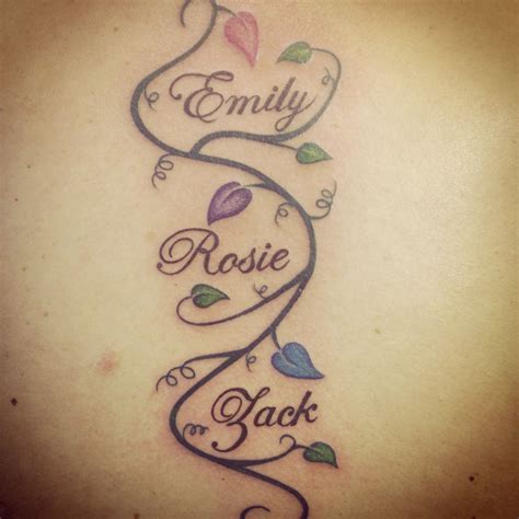 My New Tatty Tattoos With Kids Names Name Tattoos For Moms Baby Name Tattoos
