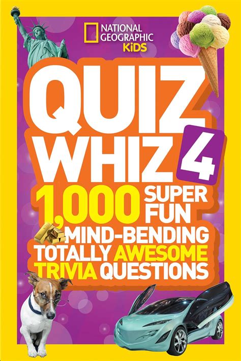 National Geographic Kids Quiz Whiz 5 1 000 Super Fun Mind Bending Totally Awesome Trivia Questions National Geographic Kids 9781426319075 Amazon Com Books