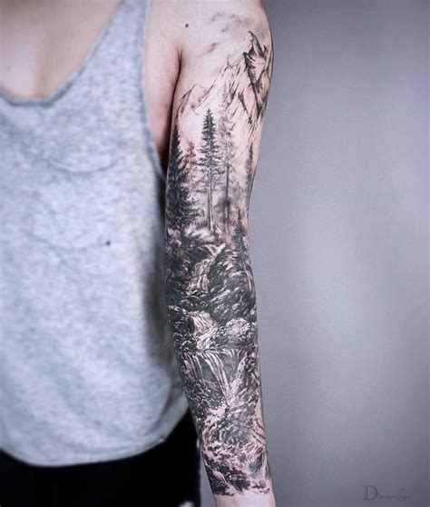 Nature Forest Arm Sleeve By Nick Baxter Tattoonow Nature Forest Arm Sleeve By Nick Baxter Tattoonow