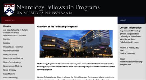 Neurofellowships Uphs Upenn Edu Overview Penn Neurology Fell Neuro Fellowship S Uphs U Penn