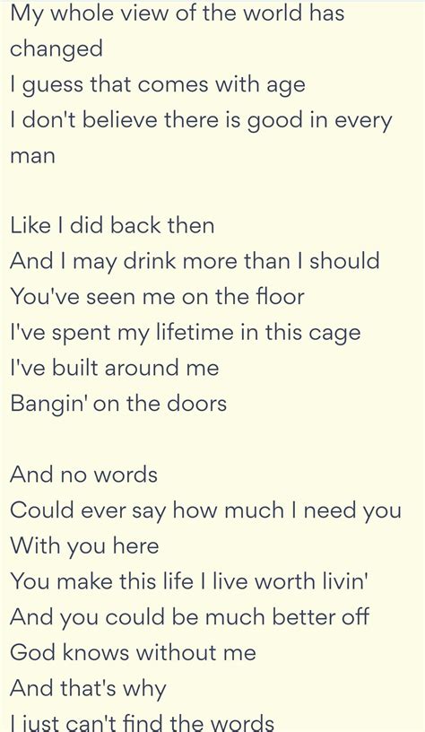 No Words Lyrics Cody Jinks Last Fm