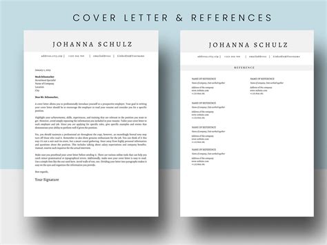 Np Resume Cover Letter Reference Templates Etsy Hong Kong Np Resume Cover Letter Reference Templates Etsy Hong Kong