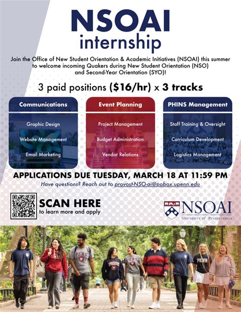 Nsoai Internship Program Penn New Student Orientation And Academic Initiatives