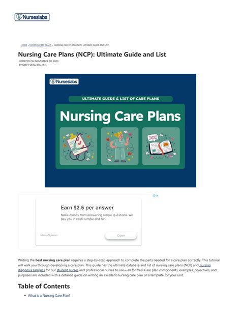 Nursing Care Plan Ncp Ultimate Guide List 2026 Update Nurseslabs Nursing Care Plan Ncp Ultimate Guide List 2026 Update Nurseslabs