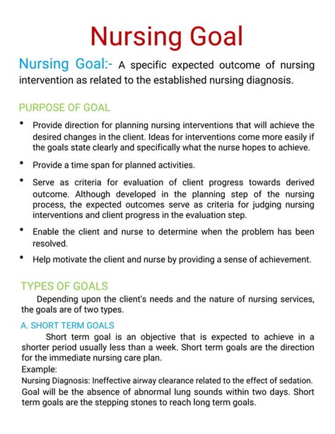 Nursing Goal Implementation And Evaluation Pdf