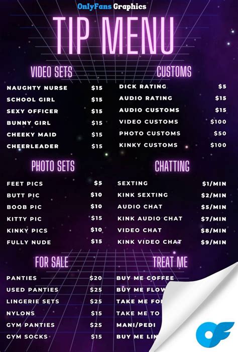 Onlyfans Menu Guide