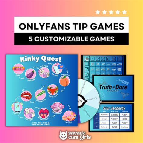 Onlyfans Tip Game Bundle For Onlyfans Solo Creators Onlyfans Reddit Fansly Twitch Tipping Games Onlyfans Ideas Onlyfans Template Etsy