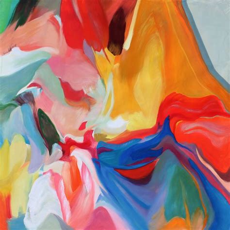 Original Contemporary Extra Large Vibrant Colorful Abstract Oil Painting On Canvas 50 X 50