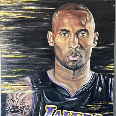 Original Oil Painting Kobe Bryant Canvas Etsy